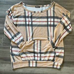 Plaid long sleeve shirt